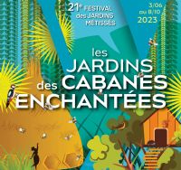 21ème Festival des Jardins Métissés : Jardins de Cabanes Enchantées. Du 3 juin au 8 octobre 2023 à Husseren-Wesserling. Haut-Rhin.  10H00